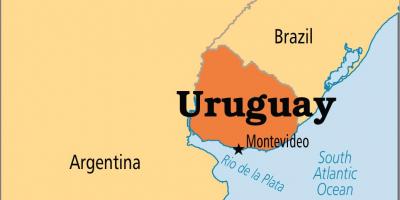 Uruguay Hauptstadt Karte